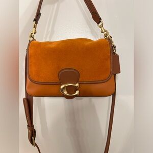 Coach Tabby Soft Shoulder Bag Suede